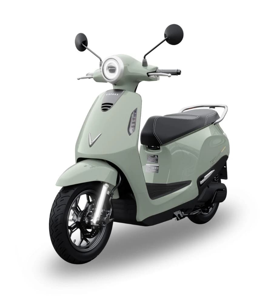 OLIVE GREEN VINFAST ELECTRIC SCOOTER